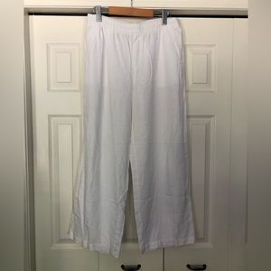 white linen pant